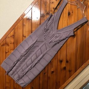 Bebe Kardashian Collection fringe dress